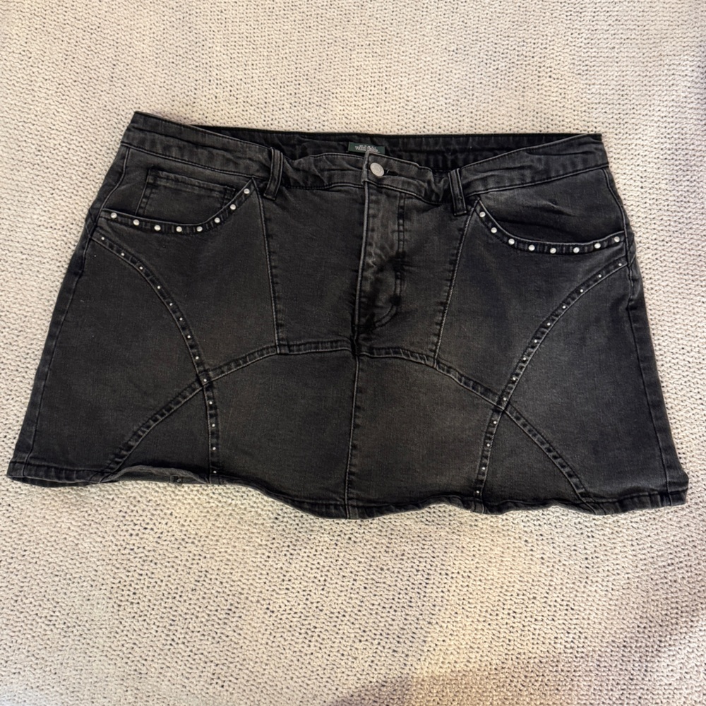 Women's Studded Western Micro Mini Skort